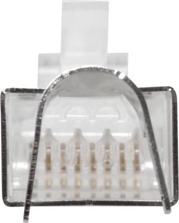 Actual product image RJ45 (8P/8C) CAT6A shielded modulaire connector for round cable with solid or standed conductors. Su