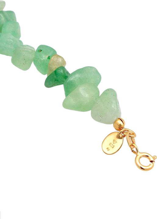 Immagine prodotto Elli PREMIUM Gioielli per i piedi Scheggia di avventurina in argento 925 placcato oro (Plastico, Argento 925 placcato oro, Avventurina, 22 cm)