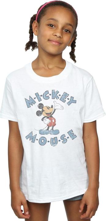 Actual product image Disney Girls Mickey Mouse Dash Cotton T-Shirt (104)