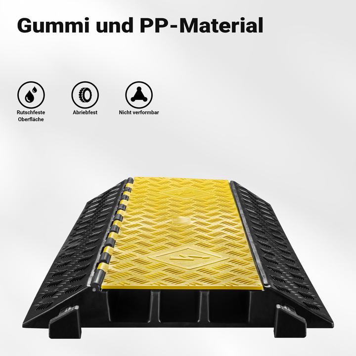 Produktbild Wiltec Kanal Kabelbrücke 50t 40km/h Überfahrschutz 95x49x8cm Kabelkanal Kabel (Kabelbrücke, 95 cm)