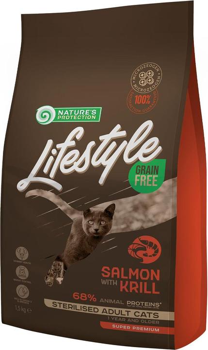 Actual product image Natures Protection Grain Free with salmon and krill, 1.5 kg (Adult, 8 pcs., 1500 g)