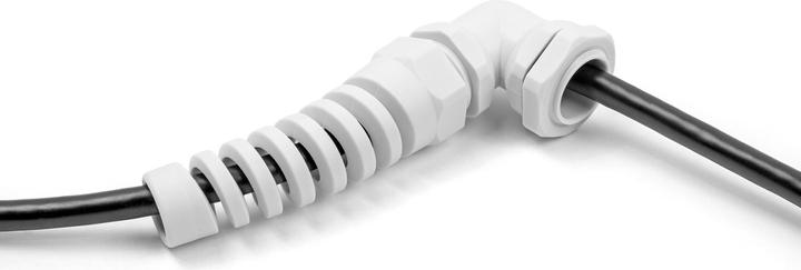 Actual product image Delock Cable gland with strain relief 90° angled PG