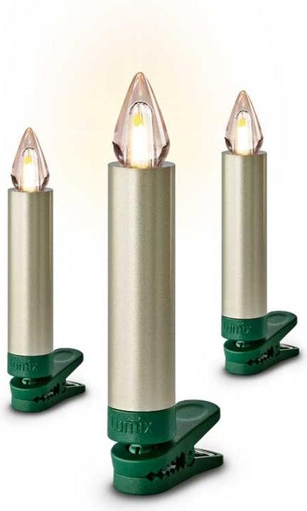 Immagine prodotto Krinner Candela LED per albero SuperLight Flame, Cashmere, set iniziale di 12 pezzi