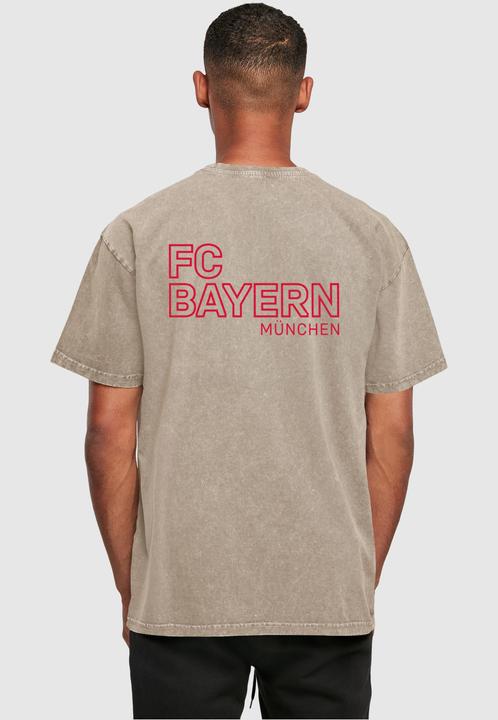 Actual product image FC Bayern München Mia San Mia VR Acid Washed Heavy Oversize Tee - 115275 (M)