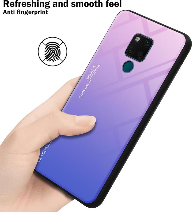 Produktbild Cadorabo TPU 2 Farben Glas Cover (Huawei Mate 20)