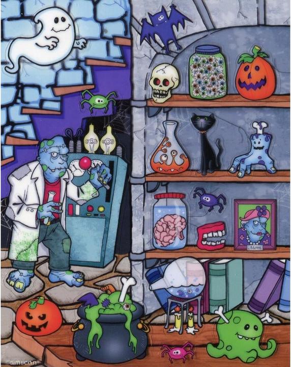 Produktbild Amscan Monsters Lab Aufkleberbogen (4erPack)