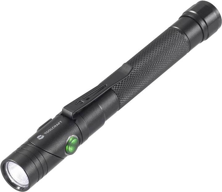Actual product image Toolcraft 2 in 1 SMD LED torch with strobe mode, with USB interface (14.20 cm, 250 lm)