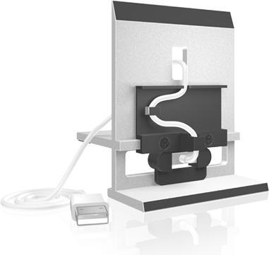 Produktbild Icy Box IB-i003+ - Docking Station für Tablet - Silber - für Apple iPad (3. Generation)
