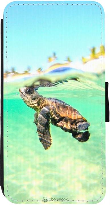 Produktbild PhoneLook Hülle Wallet schwarz Turtle Underwater (Apple iPhone 13)