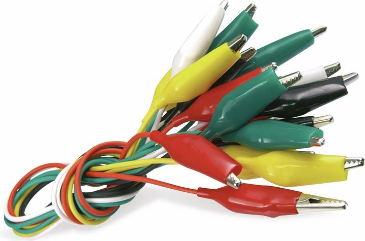 Actual product image Eneroid Test leads with crocodile clips, 10 pieces