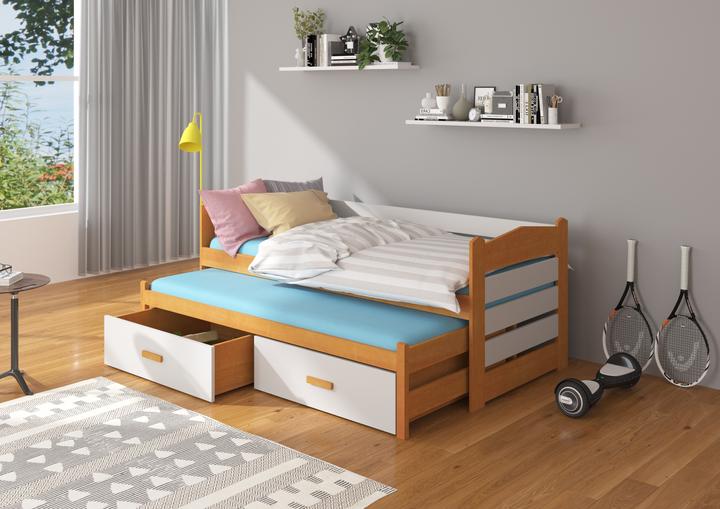Image du produit ADRK Furniture Lit double avec matelas TIARRO 180x80 (180 x 80 cm)