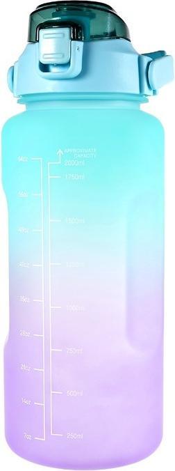 Image du produit Stride Tragbare Fitness Trinkflasche mit Zeit Markierung (2 l)
