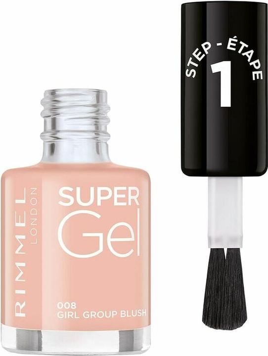 Immagine prodotto Rimmel London RIMMEL Smalto per unghie super gel n. 008 Girl Group 12ml (008, Smalto per unghie effetto gel)