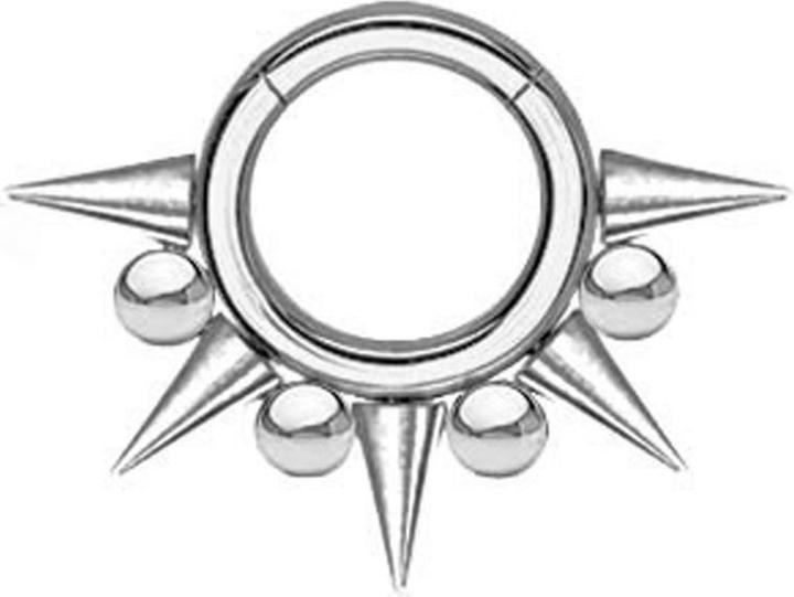 Image du produit Star Piercing Faucille d'allongement colorée (Acier chirurgical 316Laiton sans soudure, Acier chirurgical 316L)