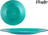 Produktbild Vivalto Teller Glas 27cm türkis (6 x)