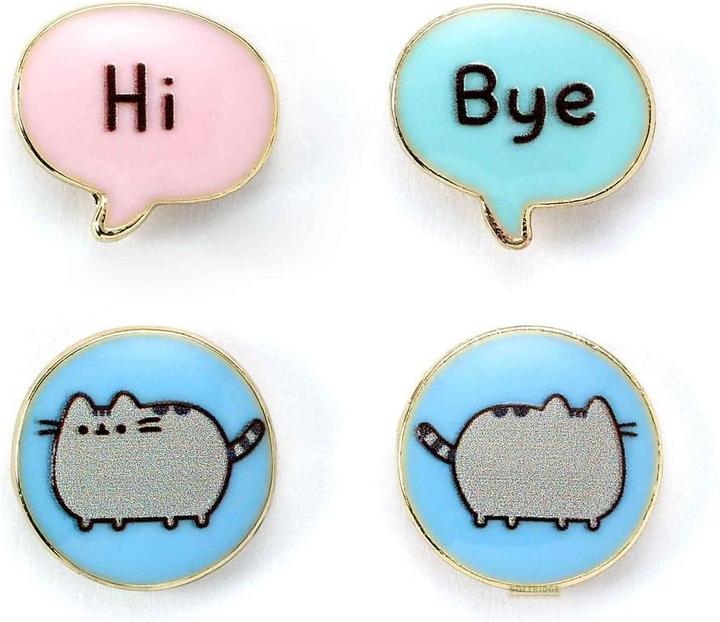 Actual product image Carat PUSHEEN - Hi & Bye - Set de 2 Paires de Boucles d'Oreilles (Enamel, Zinc alloy)