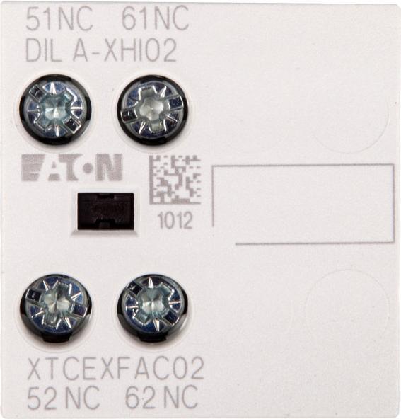 Image du produit Eaton 276420 Module de contact auxiliaire, 2 N.F., montage en surface, connexion vissée