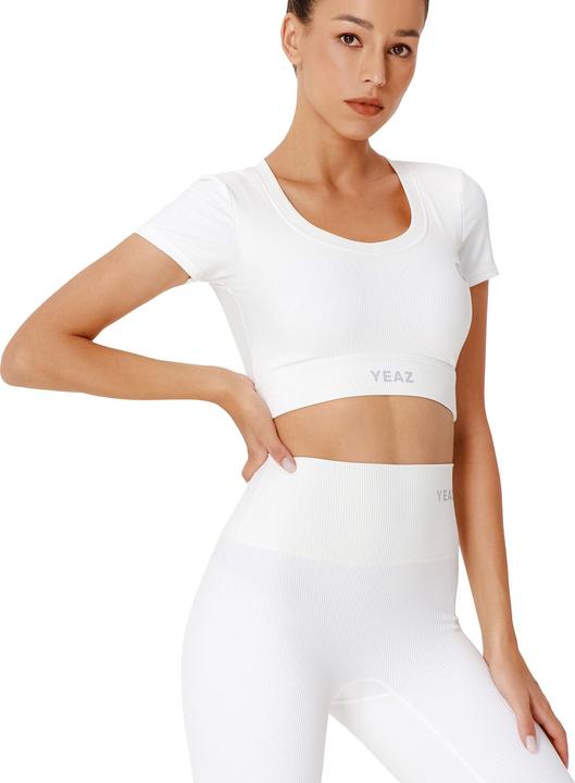 Actual product image Yeaz CLUB LEVEL SET Short Top Leggings M (White) (M)