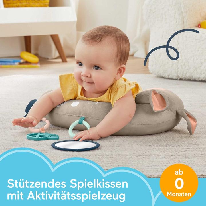 Produktbild Fisher-Price Rehkitz Spielkissen mit Spiegel, Beissring und Igel-Rassel
