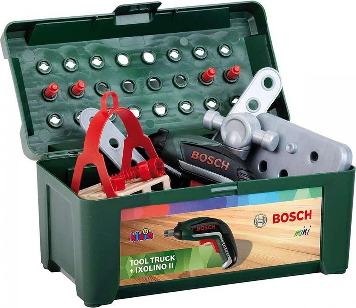 Actual product image Theo Klein Bosch screwdriver play set with Ixolino