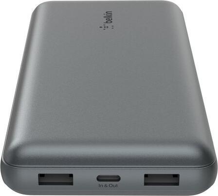 Actual product image Belkin 20k power bank 15w space grey (20000 mAh, 15 W, 15 Wh)