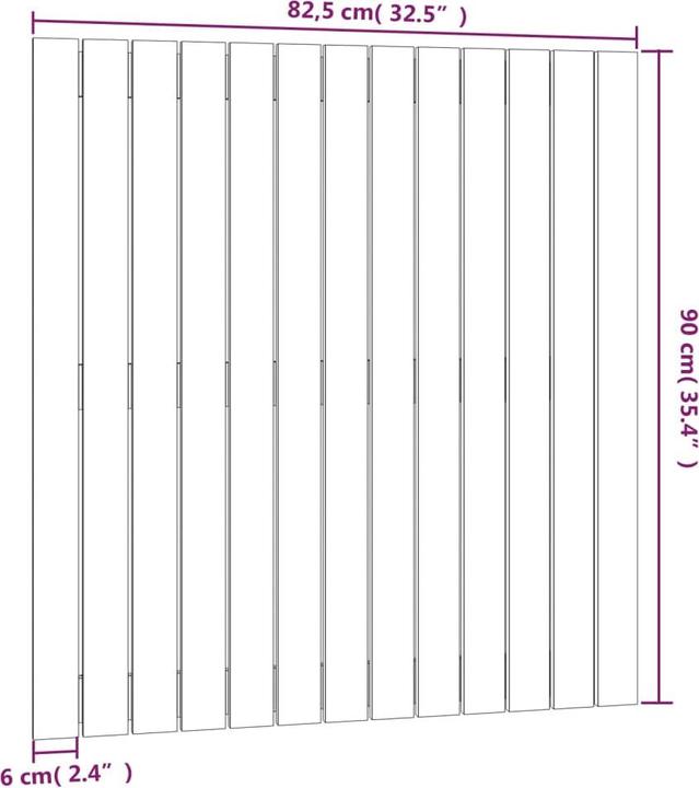 Image du produit VidaXL Chloé (95.5 x 3 x 110 cm)