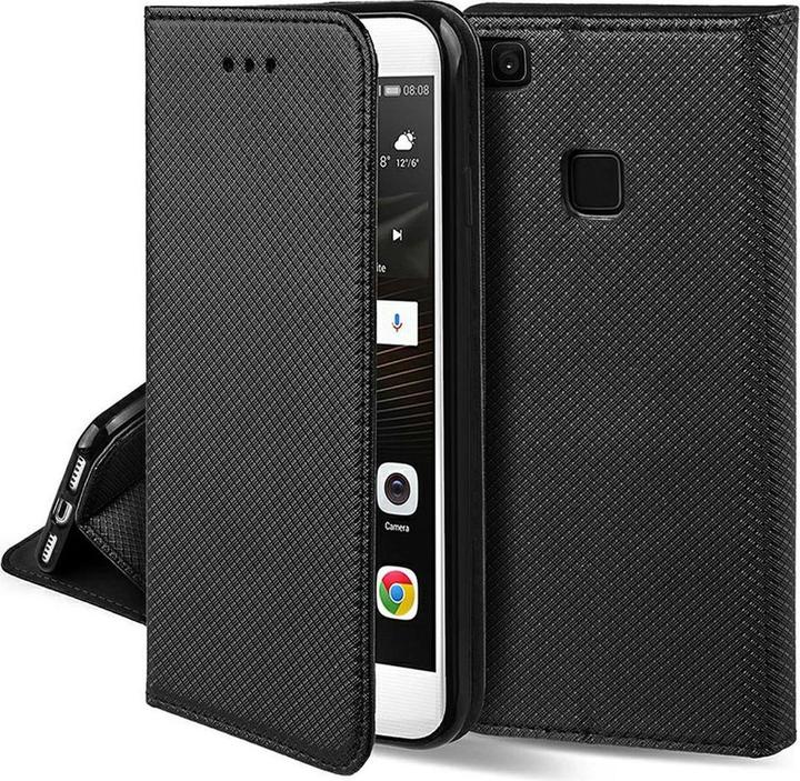 Produktbild König Design Huawei P40 Pro+ Handyhülle Schutztasche 360 Grad Cover Case Wallet Schwarz (OnePlus X, Huawei P40 Pro+)
