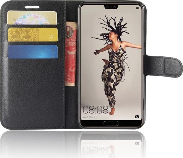 Actual product image MU Classic Leather Bookcover Case with Litchite Texture (Cubot P20)