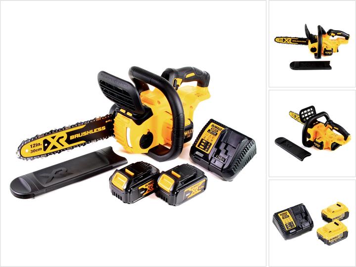 Image du produit DeWalt DCM 565 M2 Tronçonneuse d'élagage sans fil 18V + 2x Batteries 4,0 Ah + Chargeur (Tronçonneuse à batterie)