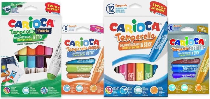 Immagine prodotto Carioca Poster Paint Set Temperello 34 pezzi, Multicolore (Multicolore, 34 x)