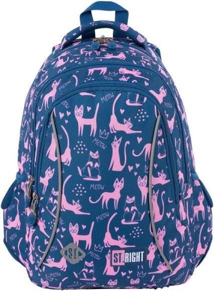 St. Right Rucksack mit 3 Fächern STRIGHT BP-26 Lazy Cats