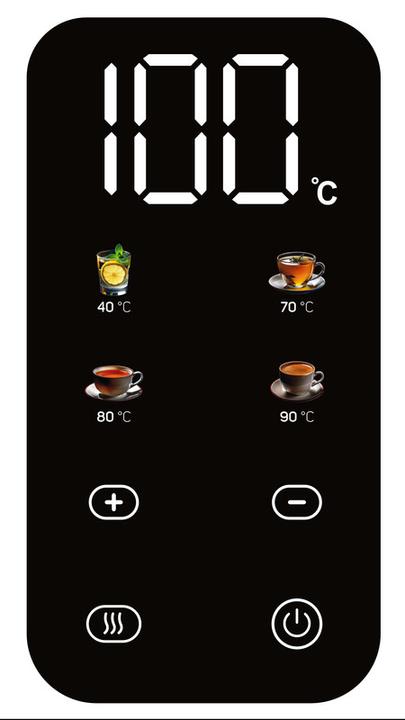 Produktbild Emerio Wasserkocher schnurlos Design, Digitales Displ. (1.70 l)
