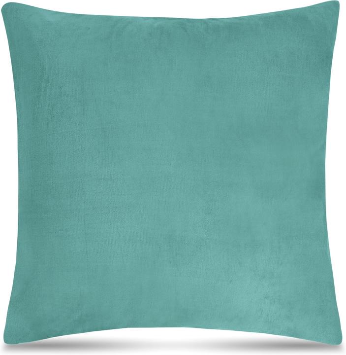 Actual product image Aspero 4 x flannel cushion covers 60x60cm blue (60 x 60 cm)