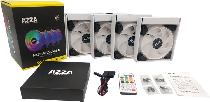 Actual product image Azza Hurricane II Digital RGB (120 mm, 4 x)