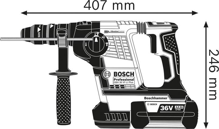 Produktbild Bosch Professional GBH 36 VF-LI Plus (Akkubetrieb)