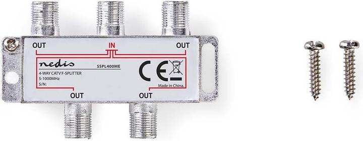 Image du produit Nedis Séparateur CATV type F G Anancia max. 8.0 dB