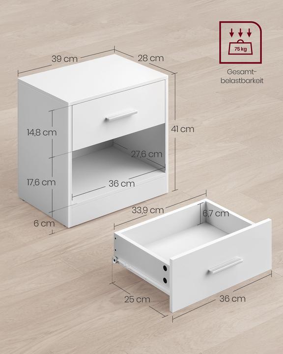 Actual product image Vasagle Hannah (39 x 28 x 41 cm)