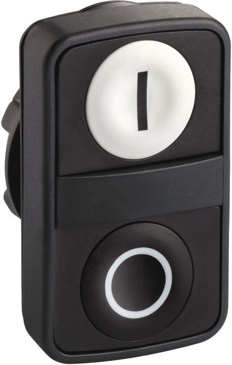 Actual product image Schneider Electric Double push-button white flat/black ZB5AA7121