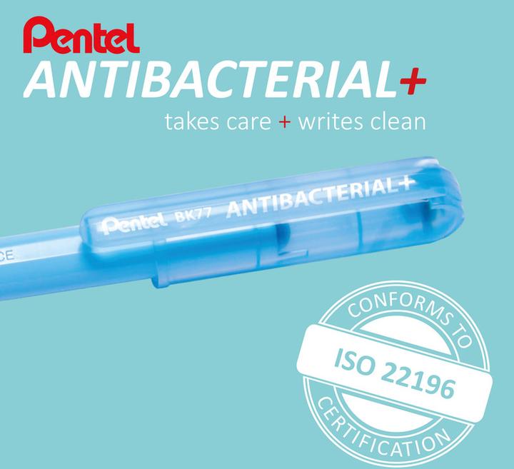 Produktbild Pentel Kugelschreiber Antibacterial+ (Schwarz, 1 x)