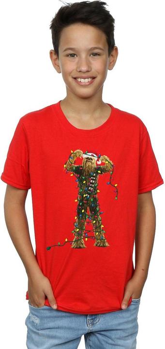 Image du produit Star Wars - T-shirt CHEWBACCA CHRISTMAS LIGHTS - Garçon (140, 146)