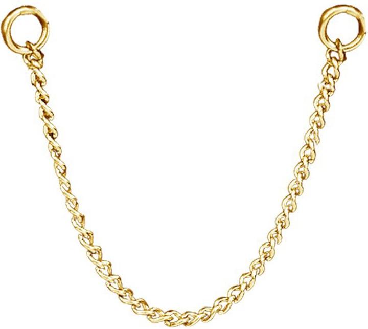 Actual product image Chaotic Trading Verbindungskette Basic fein vergoldet (Surgical steel 316L)