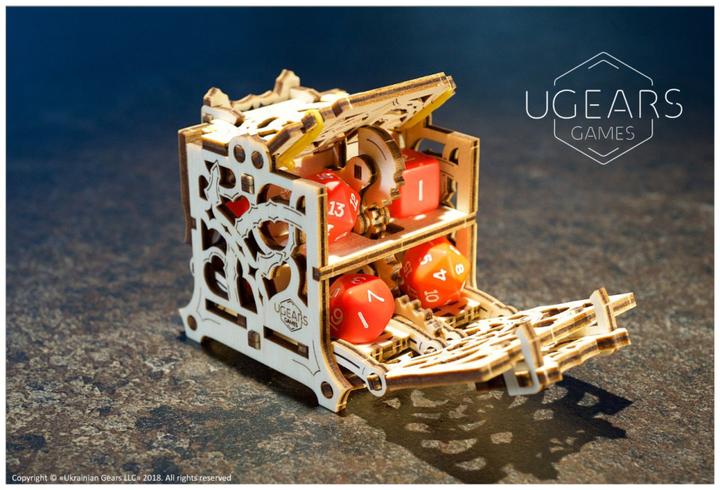 Actual product image Ugears Cube container 3D wooden puzzle