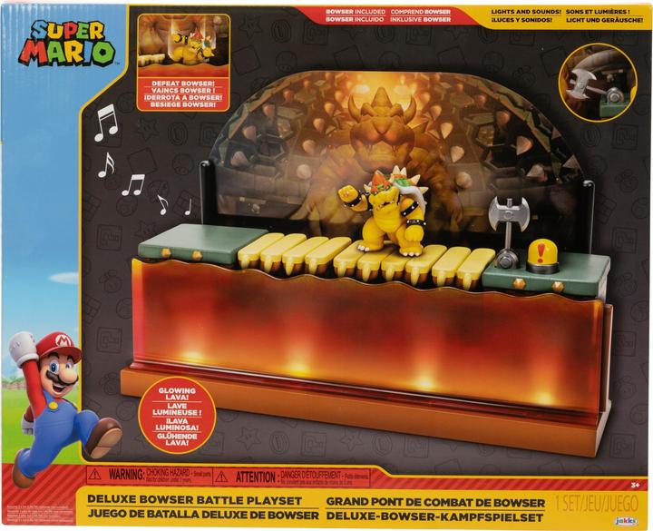 Produktbild Jakks Pacific Super Mario - 2,5 Deluxe Bowser Battle Playset (418604)