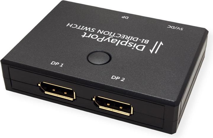 Actual product image Value 4K DisplayPort Switch, 2-way, bidirectional
