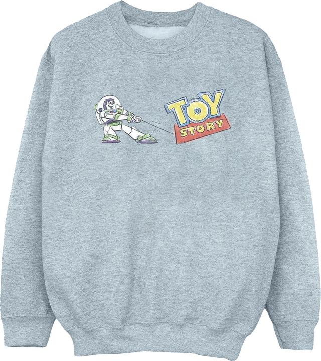 Actual product image Disney Womens/Ladies Toy Story Buzz Pulling Logo Sweatshirt (XXL)