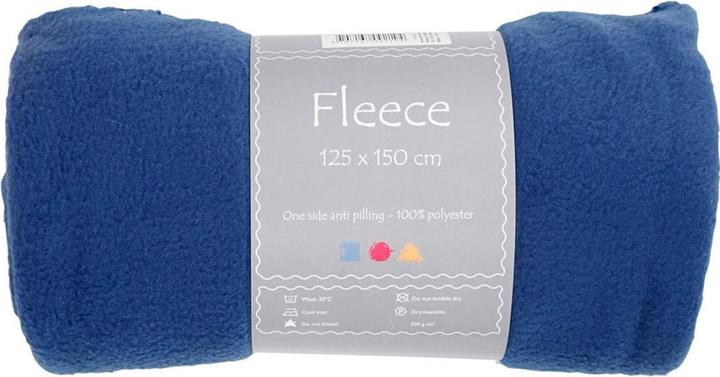 Creativ Company Fleece 150 cm x 125 cm, Blau
