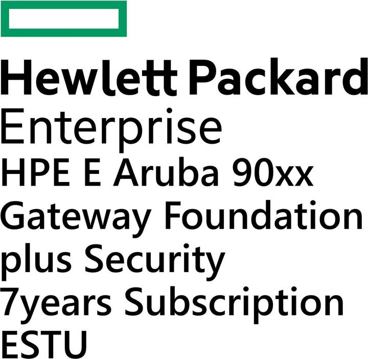 HPE E Aruba 90xx Gateway Foundation plus Security 7yr Sub E-STU (1 Geräte)