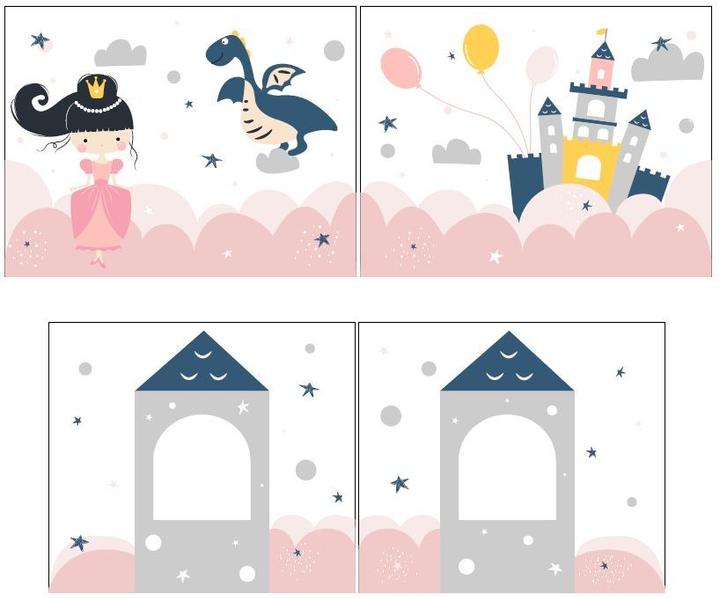 Image du produit Vipack Lit mi-hauteur Princess Sophie avec toboggan (90 x 200 cm)