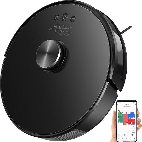 Actual product image Sichler WLAN vacuuming & mopping robot with Lidar, Gyro & 360° laser sensor, App (Vacuum mopping robot)
