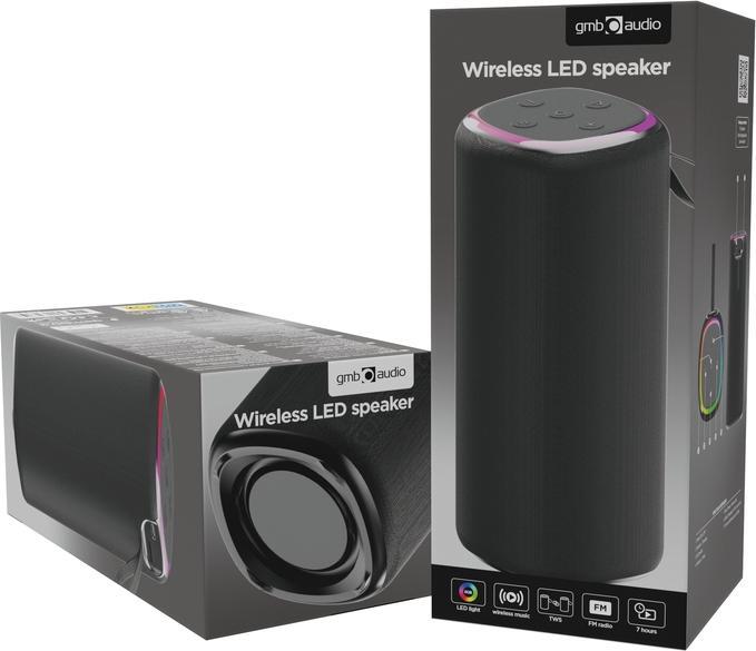 Actual product image Gembird SPEAKER BLUETOOTH/SPK-BT-LED-08L